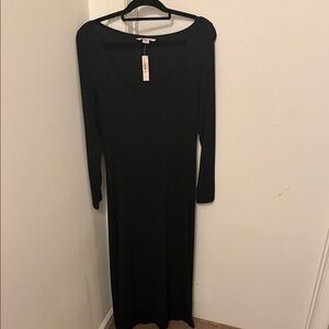 Victoria's Secret Classic Black Long Sleeve Dress